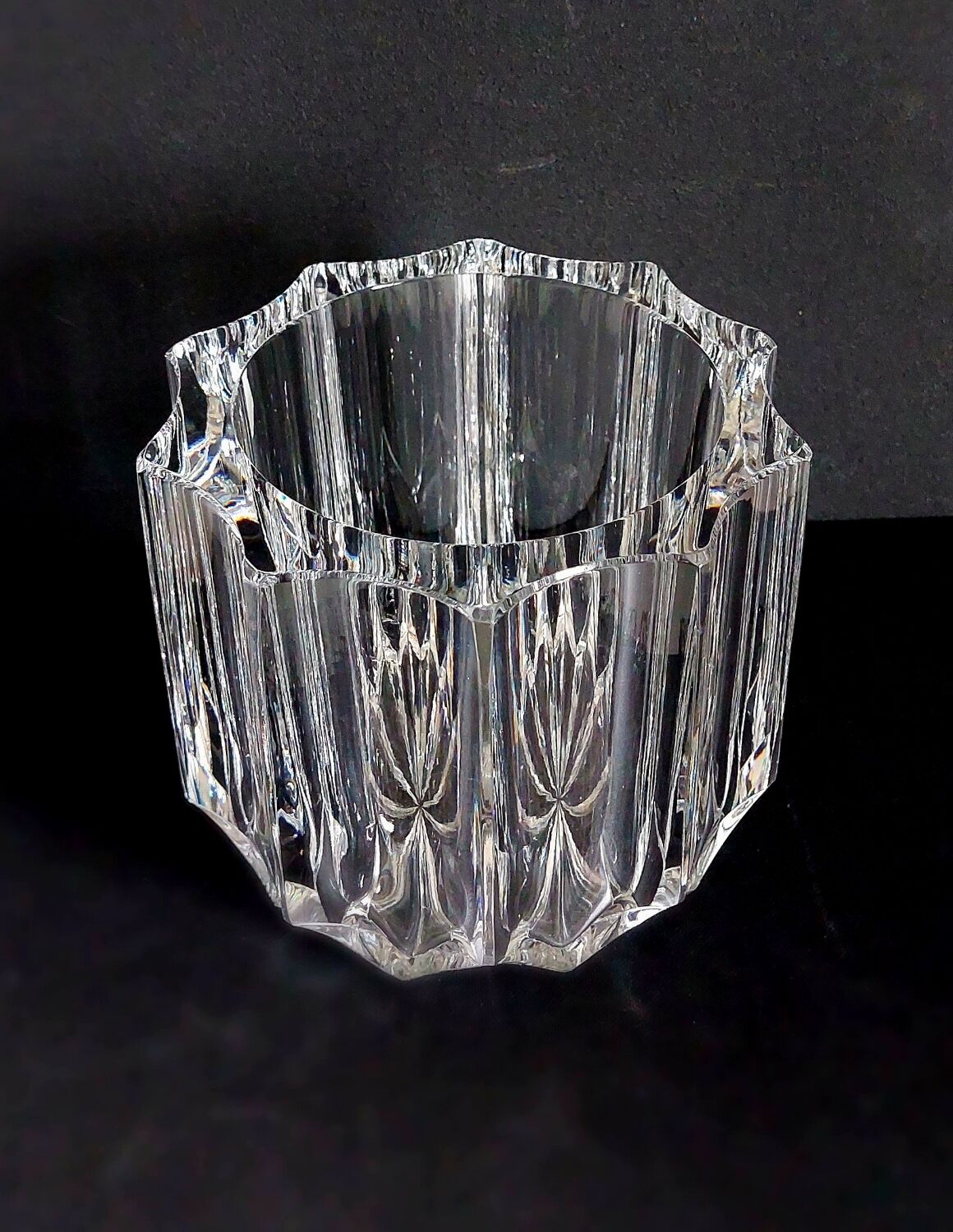Art Deco crystal vase