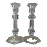 Pair of crystal candlesticks