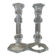 Pair of crystal candlesticks
