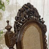 Louis XIII style armchair in oak - early 20th century