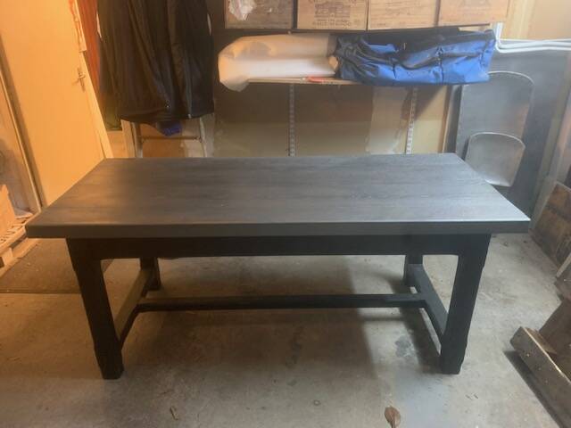 Restored solid oak farmhouse table