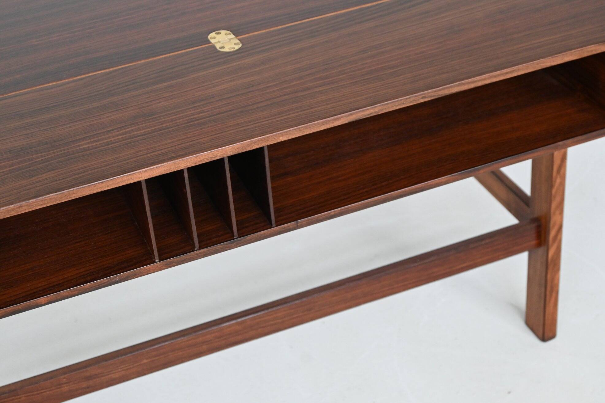 Bureau Peter Lovig Flip-Top Partners en palissandre, Lovig, Danemark, 1960