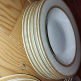 set of antique porcelain tableware from Austria – gilding –