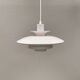 Lampe suspendue danoise classique avec plusieurs couches d'abat-jour par Lyskaer des années 1980.
