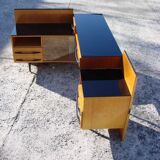 Stylish desk and cupboard set from the 1970s/80s - Design M. Pozar, UP Zavo