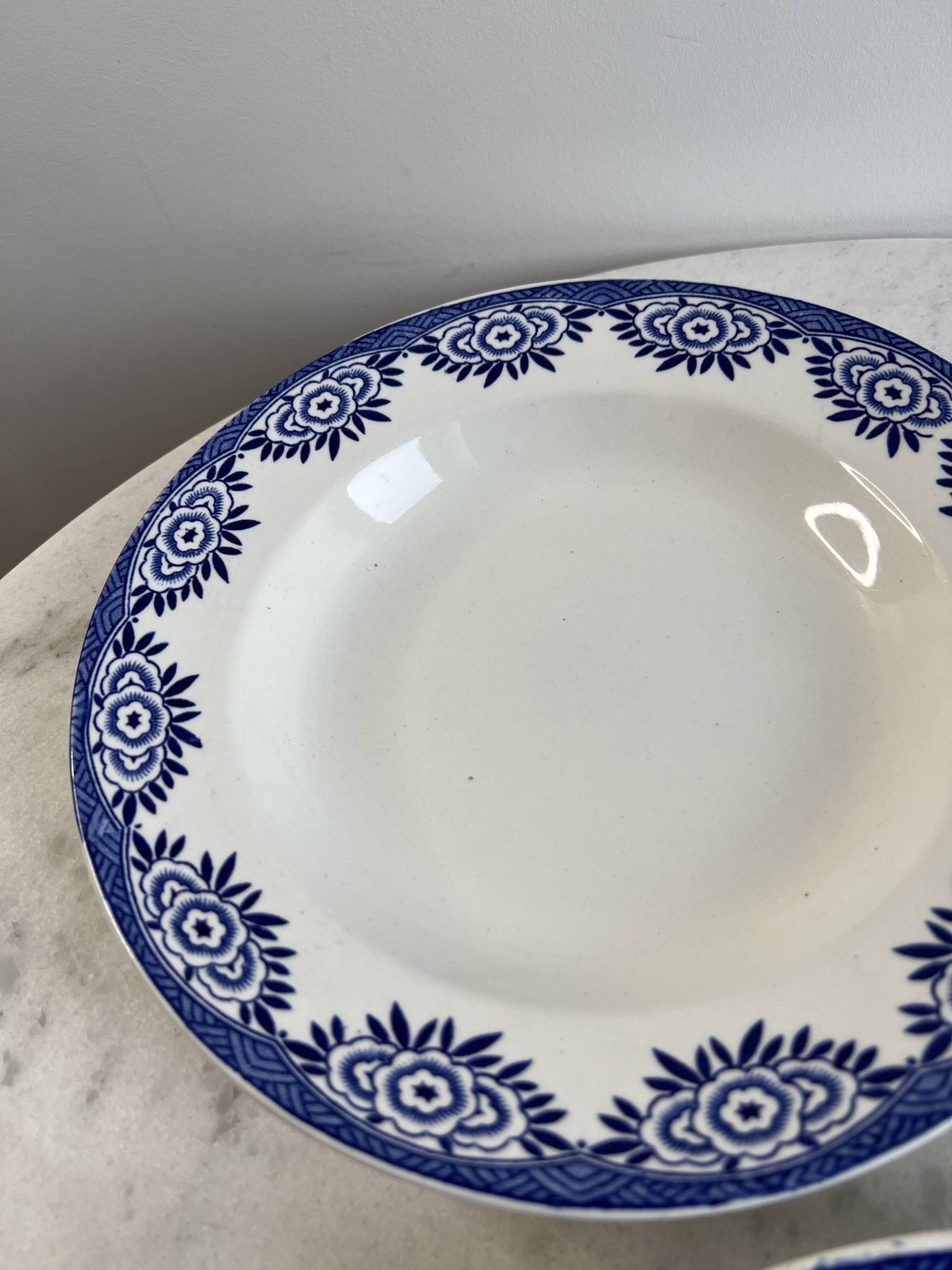 Set of 3 deep plates Sarreguemines Capri Casino