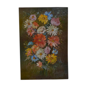 Bouquet de fleurs, 92 cm x 60 cm,