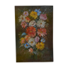 Bouquet de fleurs, 92 cm x 60 cm, huile sur panneau de bois, 1975