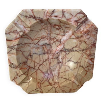 Veined marble ashtray tray