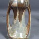 Small vase with handles in flamed sandstone around 1920/40 SB