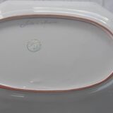 Large octagonal earthenware dish Lallier in Moustiers