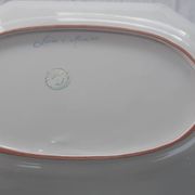 Large octagonal earthenware dish Lallier in Moustiers