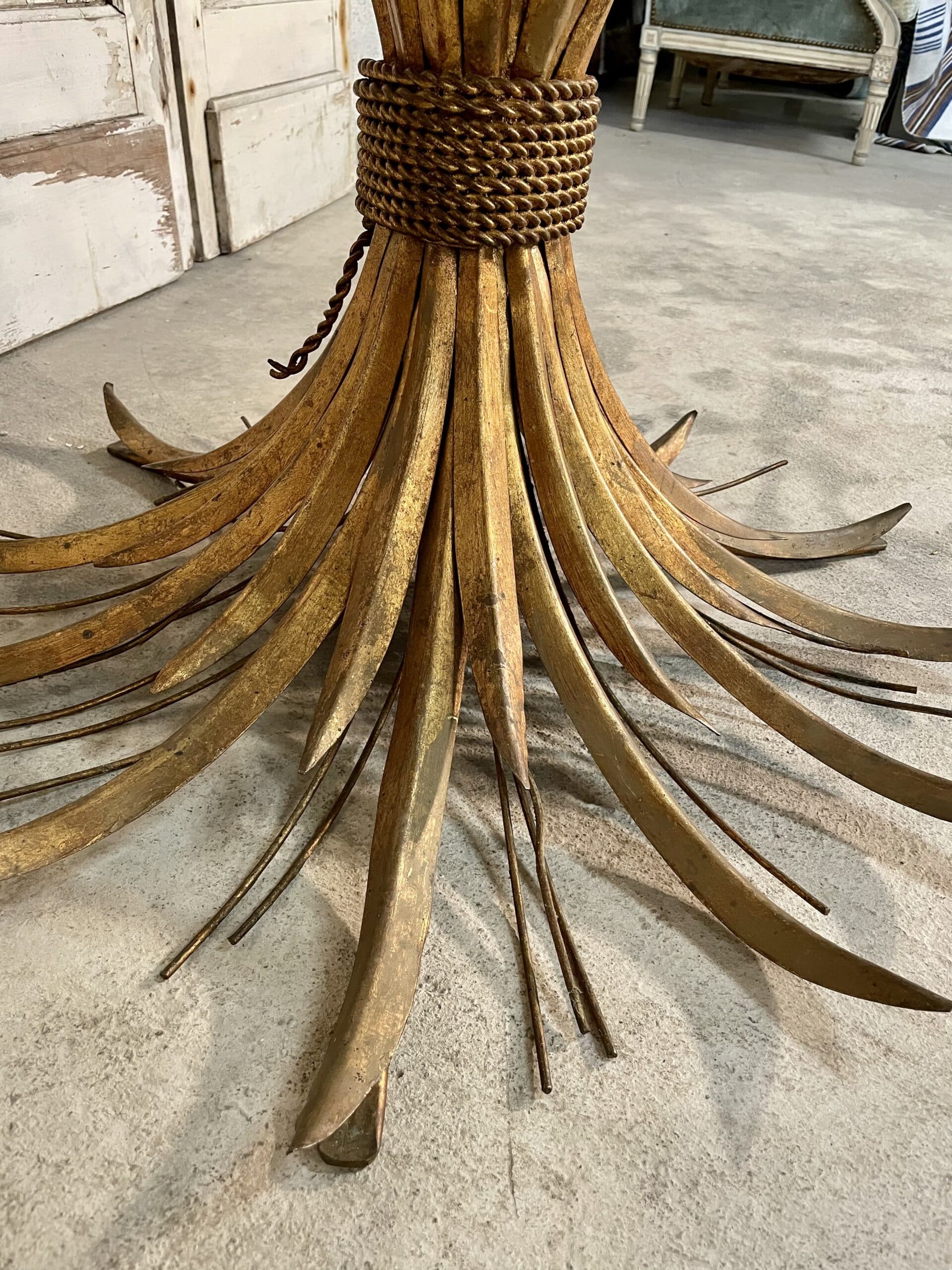 Coffee table sheaf of wheat "coco chanel" by robert goossens