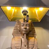 Massive bronze lamp Pharaoh, 1970