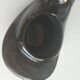 Vintage black ceramic swan planter – 1960s