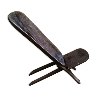 African chair with ancient palaver