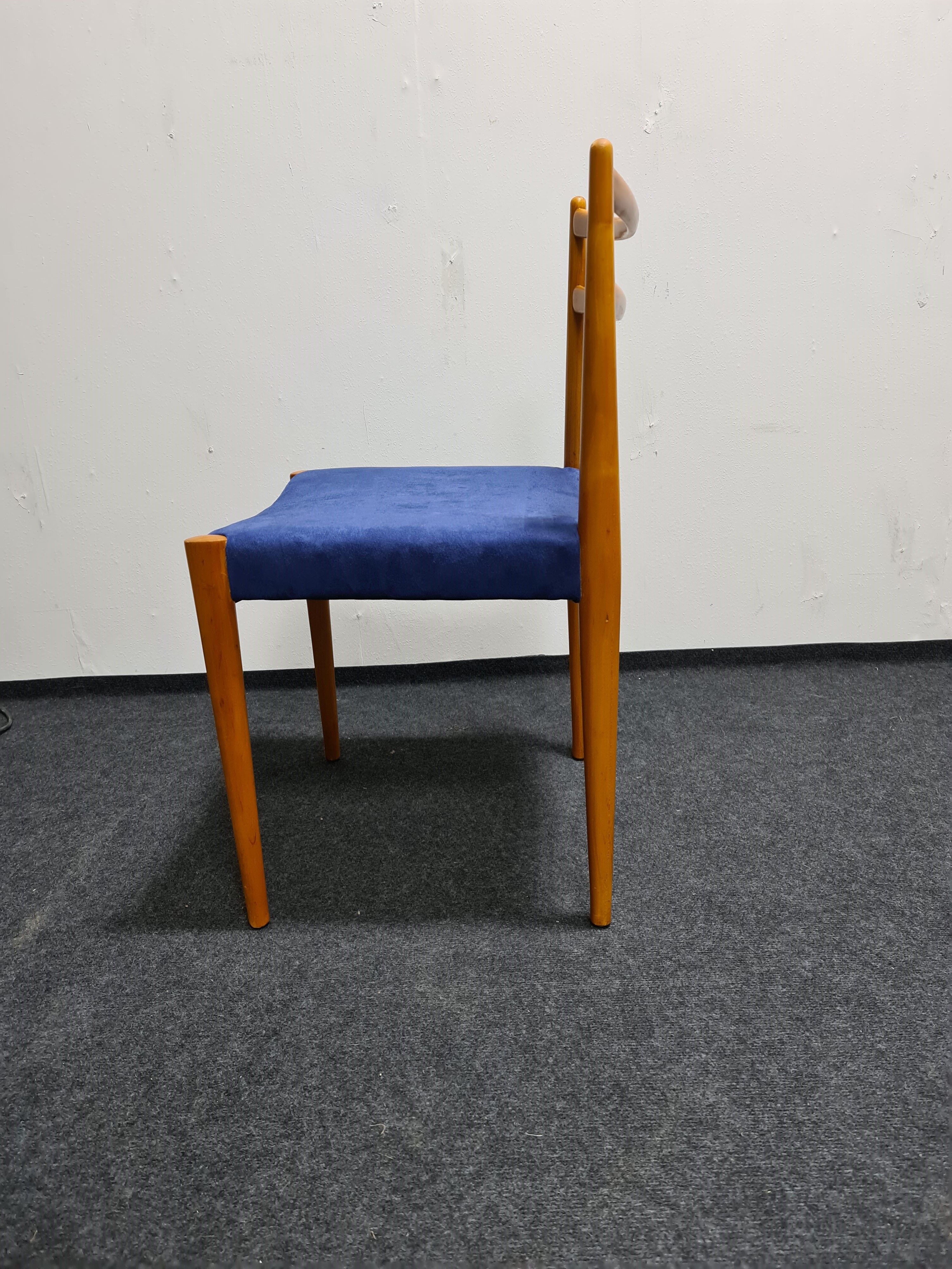 A set of four vintage dining chairs by Lubke Germany