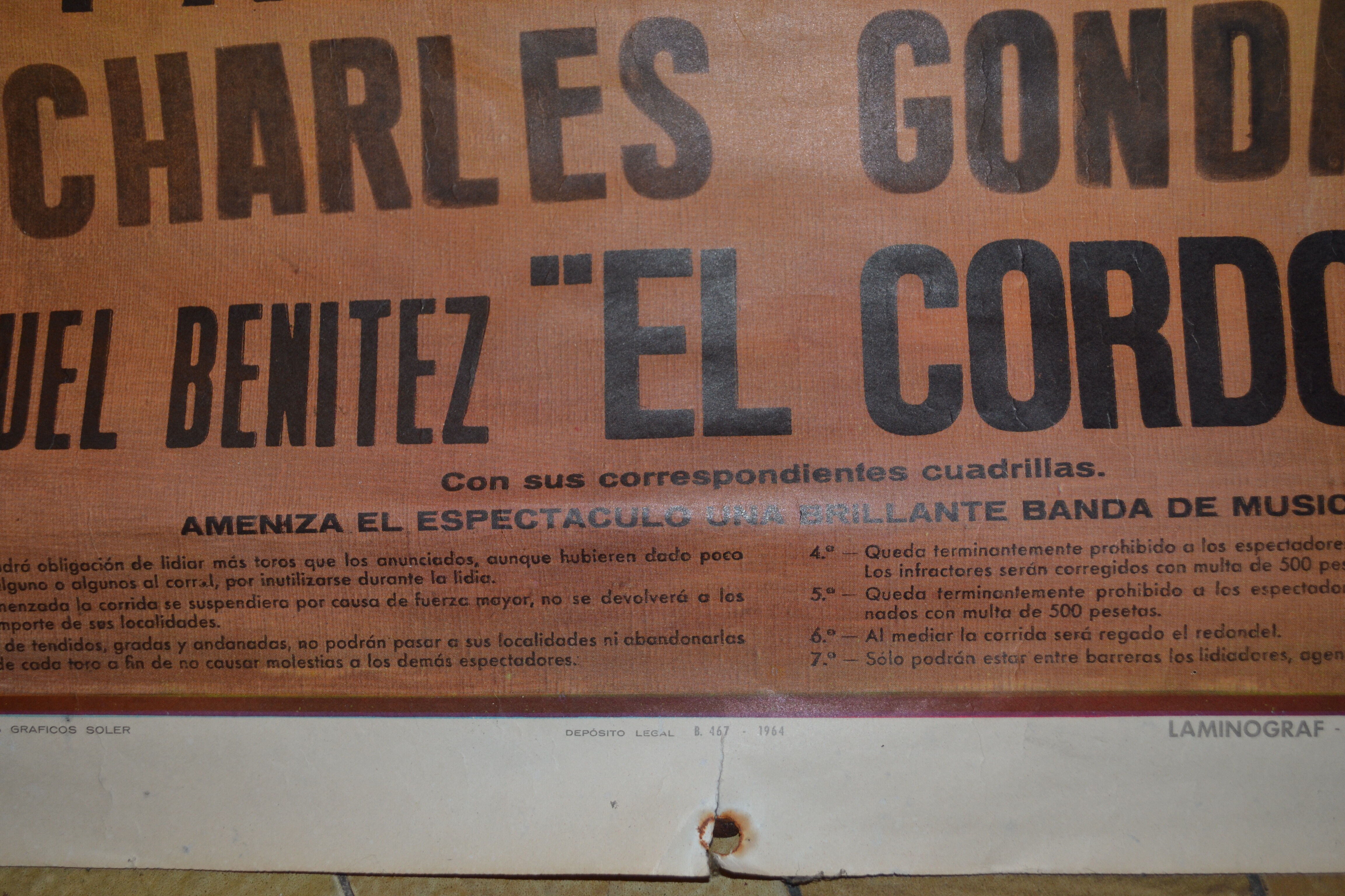 Bullfighting poster 1964