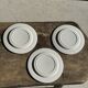 Set of 3 large classic white plates D24.5