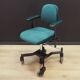Green office armchair, Danish design, 1970s, production: Denmark