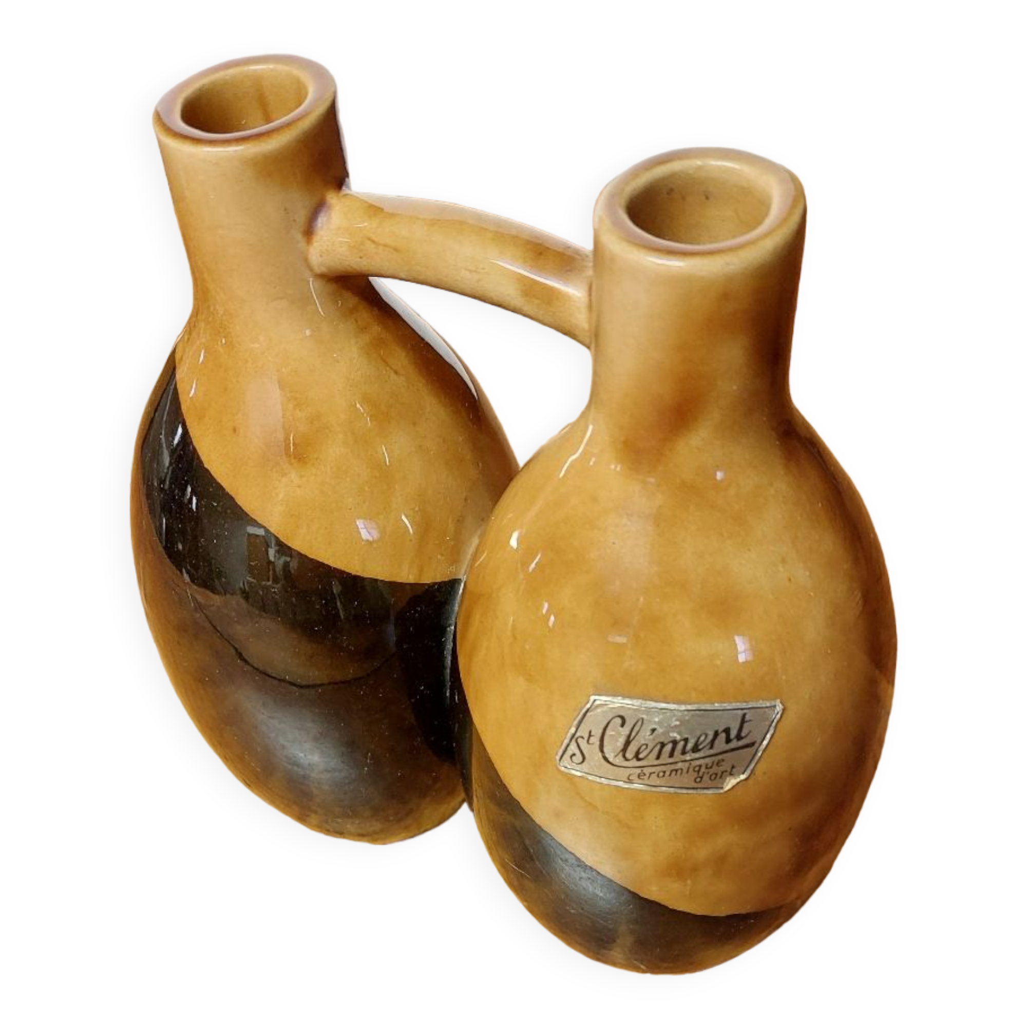 Two-tone double vase