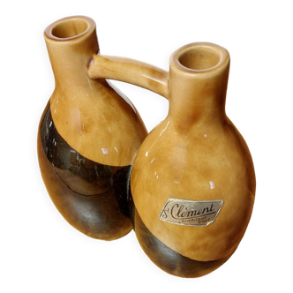 Vase double bicolore
