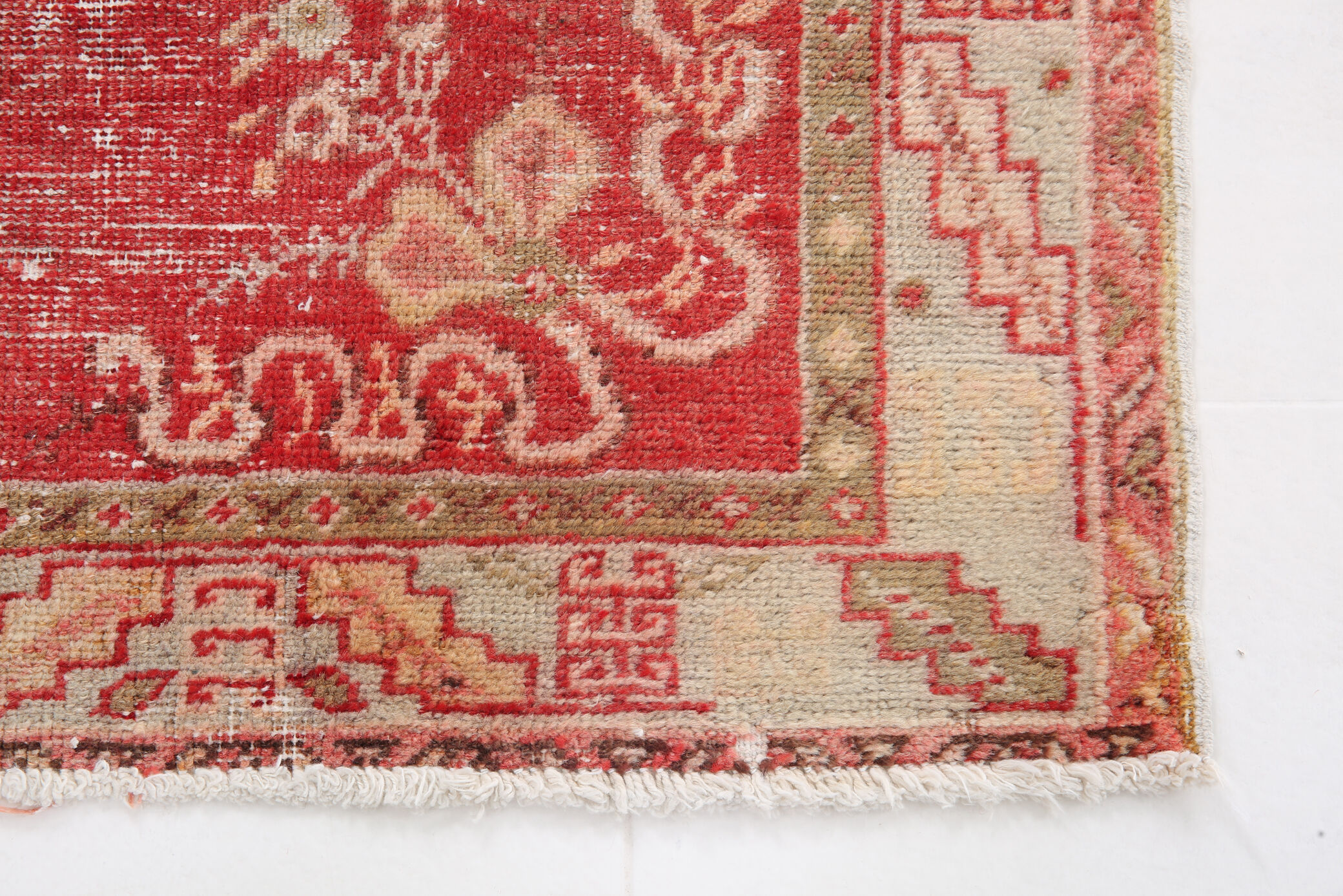 3x6 red and beige turkish rug