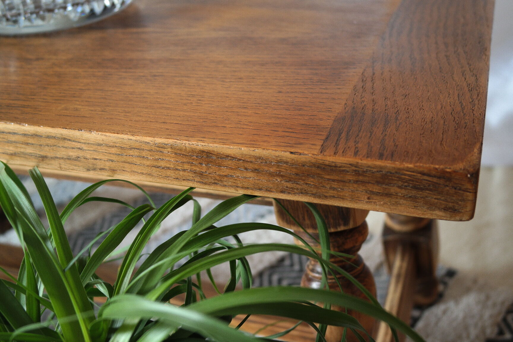 Country coffee table western vintage oak