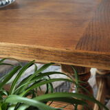 Country coffee table western vintage oak