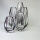 Midcentury collection of art glass vases by Vicke Lindstrand for Kosta Sweden.
