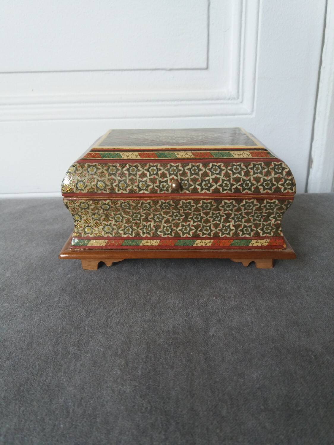Persian box in khatam kari marquetry