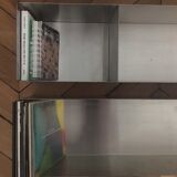 Wall storage space in stainless steel industrial steel designer