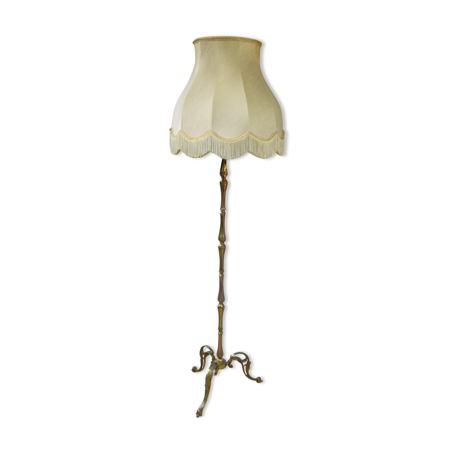 Bronze tripod floor lamp