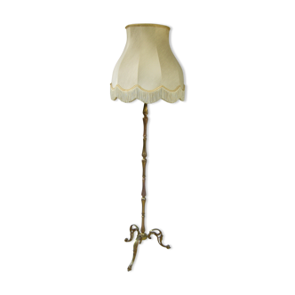Bronze tripod floor lamp