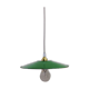Green enamelled sheet metal hanging lamp
