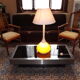 Orange 1960-70 vintage opaline drop lamp