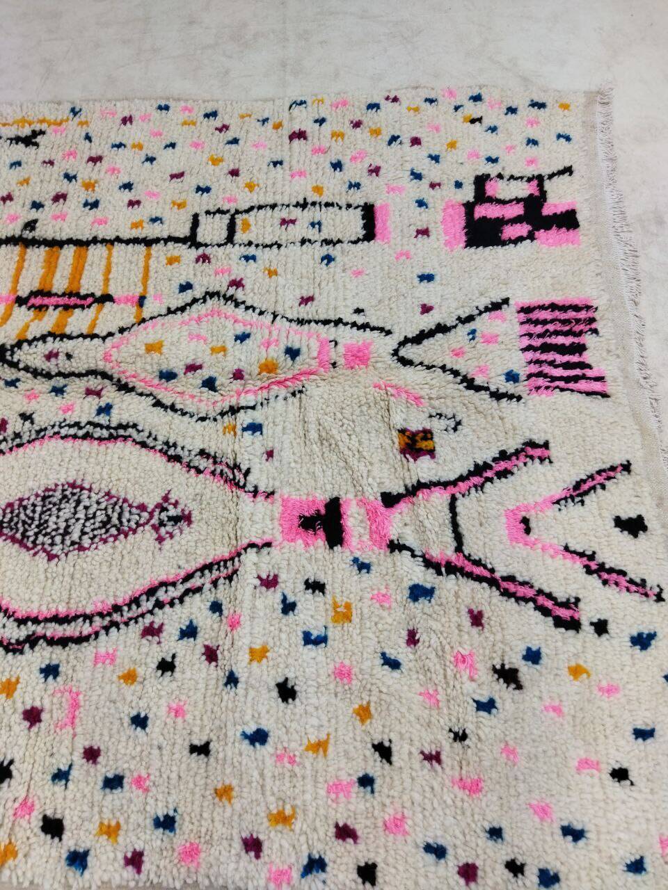 Handmade Moroccan Berber Rug 253 X 145 CM