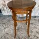 Antique Bedside Table Curved Wood THONET Style + Carved Drawer Wine