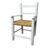 Chaise paillée enfant
