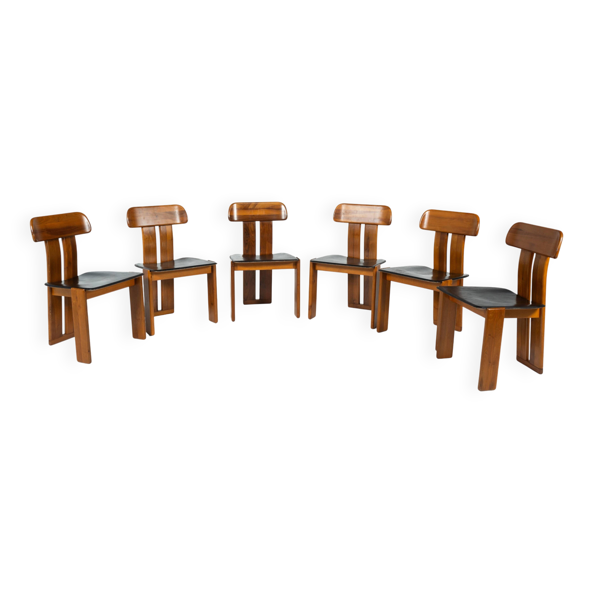 Set of 6 "Sapporo" chairs by Mario Marenco for Mobilgirgi, 1970.