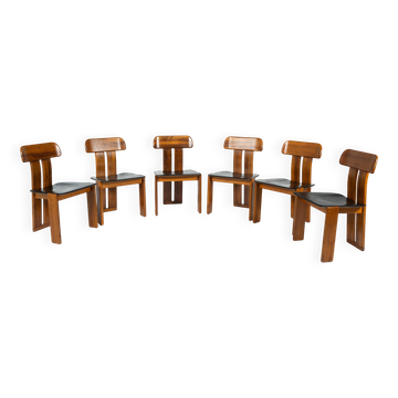 Ensemble de 6 chaises "Sapporo" par Mario Marenco pour Mobilgirgi, 1970