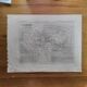Original engraving, Levasseur world map – Mid 19th century