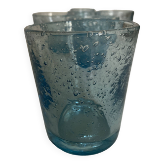 Set de 6 verre gobelets XXXL verre bullé de Biot