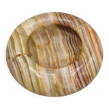 Petit cendrier vintage en onyx à trois supports