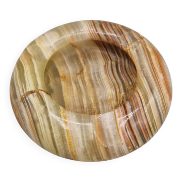 Small vintage onyx ashtray with three rests