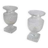 Pair of crystal vases in the Médicis style
