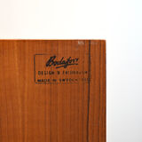 Scandinavian teak highboard with drawers