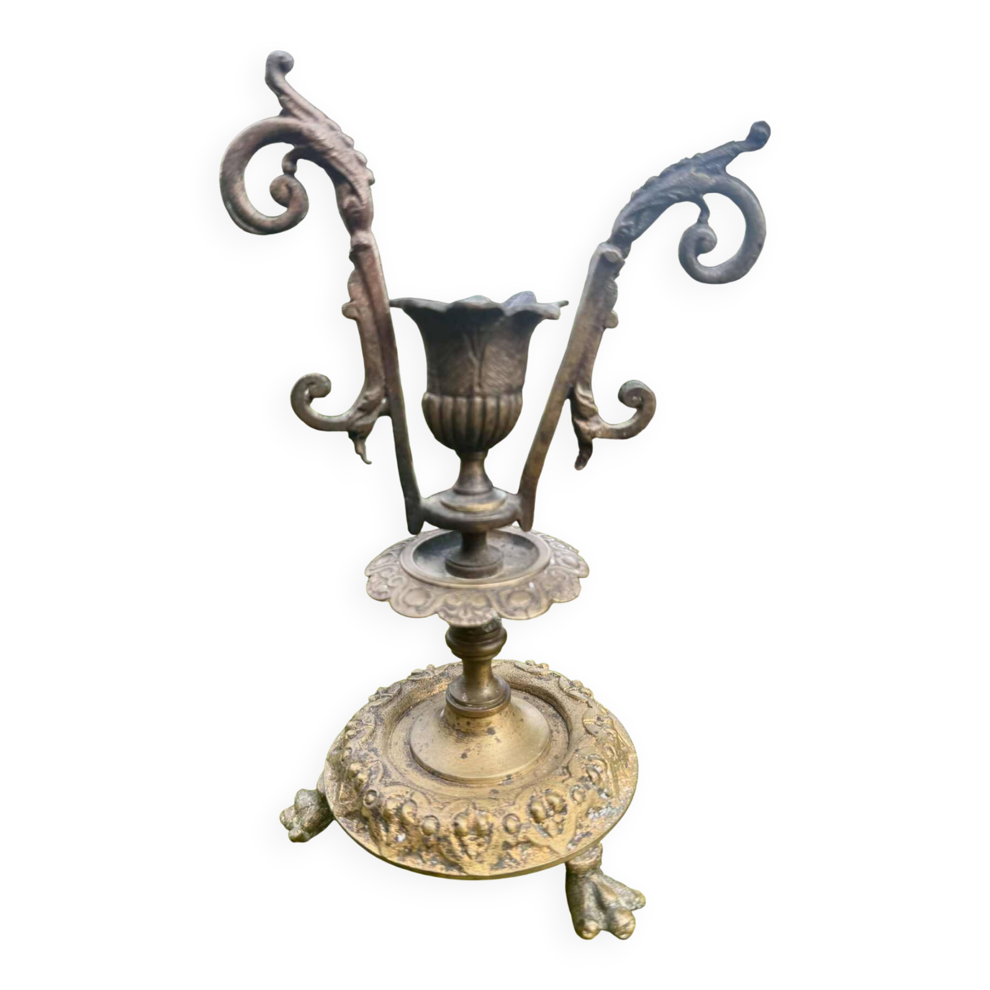 Large bronze candlestick from the Napoleon III period