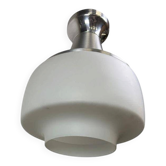 Suspension vintage mid-century en opaline