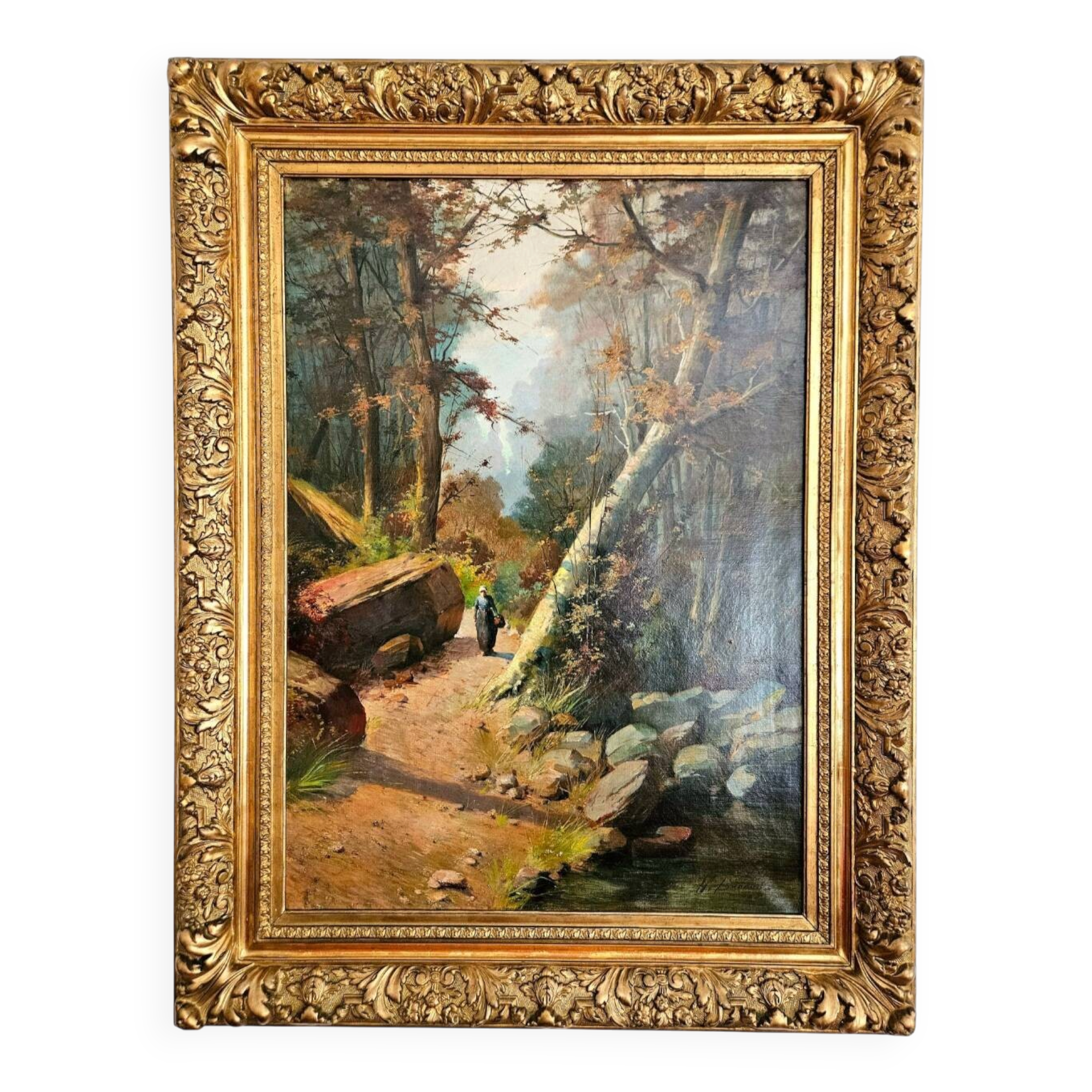 Toile Éloi Noel Béraud  fin XIXe